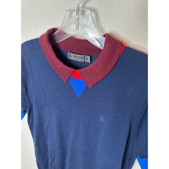 G/fore color blocked sweater tee-medium - Picture 2 of 4